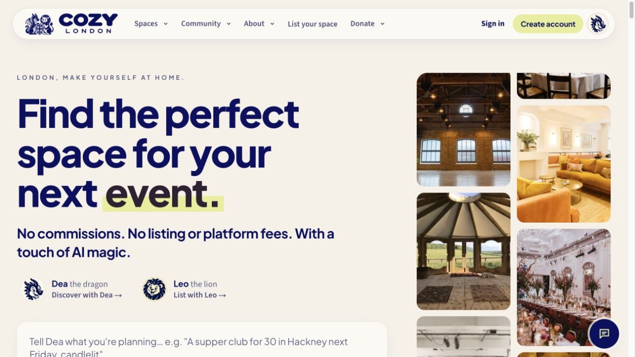 The COZY homepage