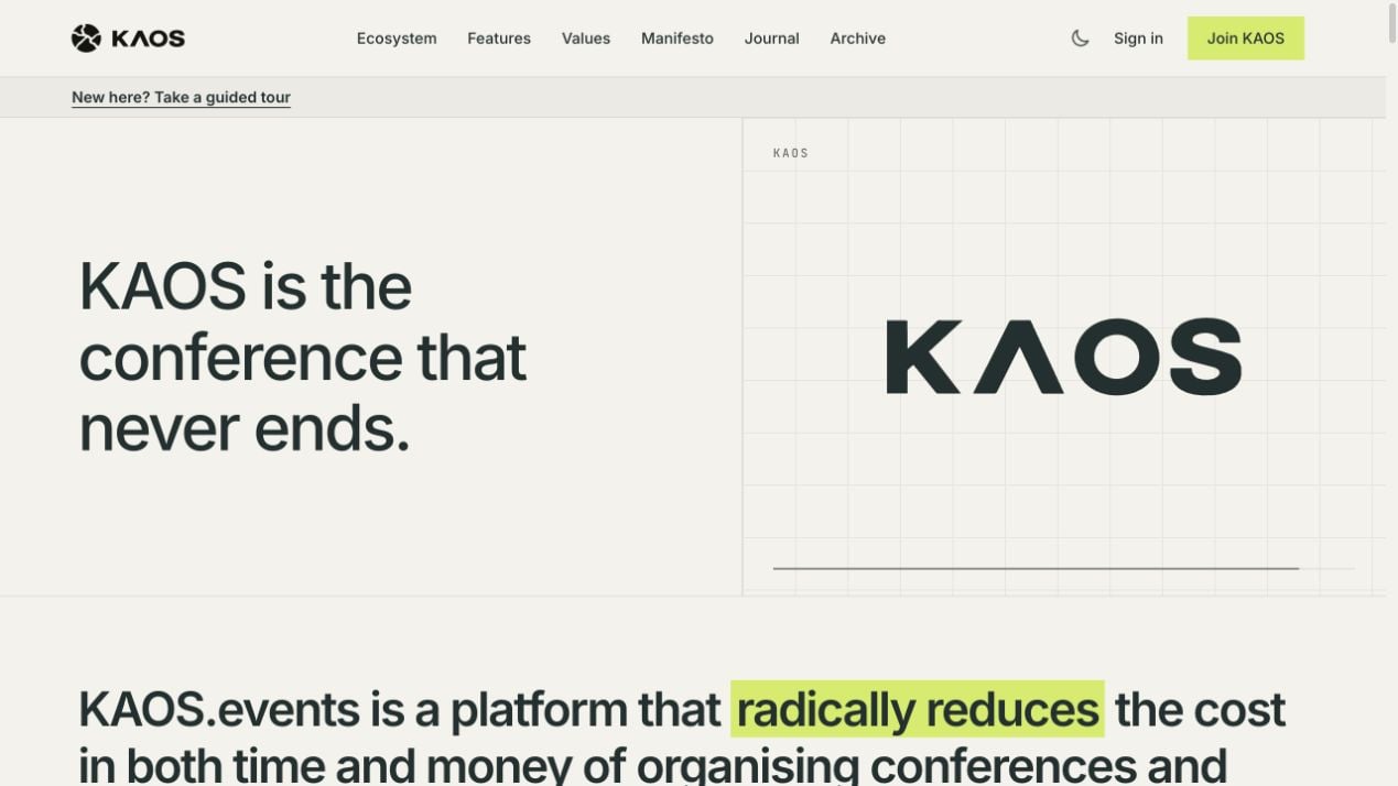 The KAOS homepage